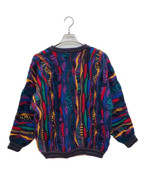 Emaroo（エマルー）Emaroo (エマルー) 90s 3Dニット　古着 マルチカラー サイズ:Ｍの古着・服飾アイテム