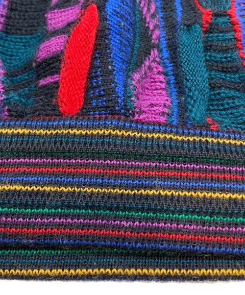 Emaroo（エマルー）Emaroo (エマルー) 90s 3Dニット　古着 マルチカラー サイズ:Ｍの古着・服飾アイテム