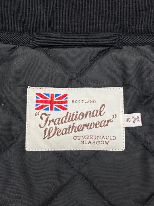 Traditional Weatherwear（トラディショナルウェザーウェア）Traditional Weatherwear (トラディショナルウェザーウェア) キルティングジャケット ブラック サイズ:40の古着・服飾アイテム