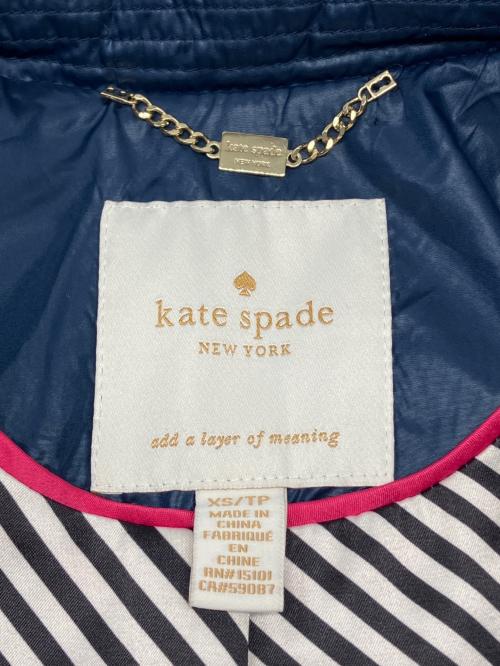 Kate Spade（ケイトスペード）Kate Spade (ケイトスペード) キルティングコート ブルー サイズ:XSの古着・服飾アイテム