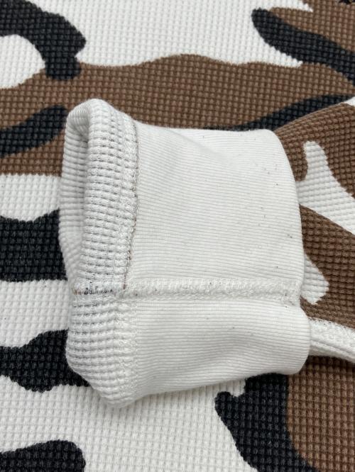 SUPREME（シュプリーム）SUPREME (シュプリーム) 長袖カットソー ホワイト×ブラウン サイズ:Ｍの古着・服飾アイテム