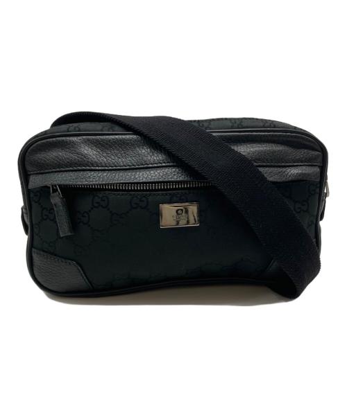 GUCCI（グッチ）GUCCI (グッチ) GG　ウエストバッグ ブラックの古着・服飾アイテム