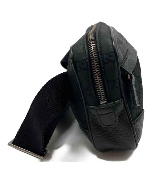 GUCCI（グッチ）GUCCI (グッチ) GG　ウエストバッグ ブラックの古着・服飾アイテム