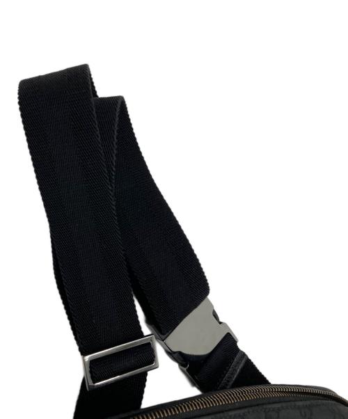 GUCCI（グッチ）GUCCI (グッチ) GG　ウエストバッグ ブラックの古着・服飾アイテム