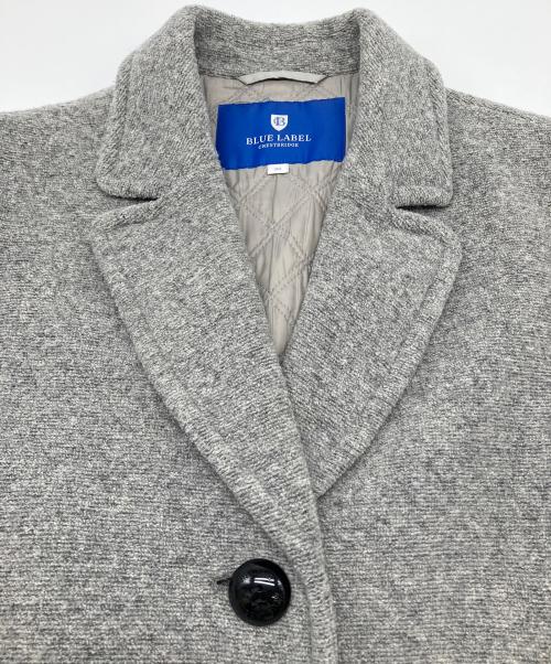BLUE LABEL CRESTBRIDGE（ブルーレーベルクレストブリッジ）BLUE LABEL CRESTBRIDGE (ブルーレーベルクレストブリッジ) チェスターコート グレー サイズ:38の古着・服飾アイテム