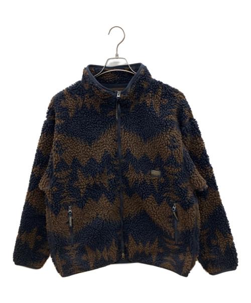 PENDLETON（ペンドルトン）PENDLETON (ペンドルトン) ボアジャケット ブラウン×ネイビー サイズ:Lの古着・服飾アイテム