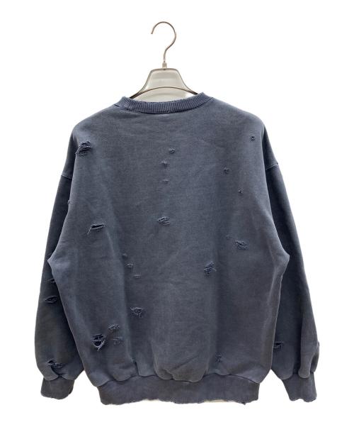 FREAK'S STORE（フリークスストア）FREAK'S STORE (フリークスストア) ダメージ加工スウェット ネイビー サイズ:Ｍの古着・服飾アイテム