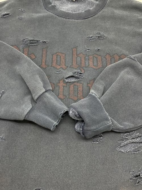 FREAK'S STORE（フリークスストア）FREAK'S STORE (フリークスストア) ダメージ加工スウェット ネイビー サイズ:Ｍの古着・服飾アイテム