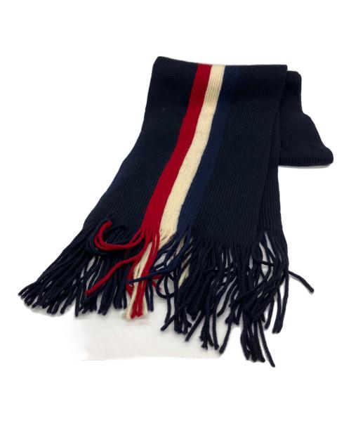 MONCLER（モンクレール）MONCLER (モンクレール) フリンジマフラー トリコロールカラーの古着・服飾アイテム