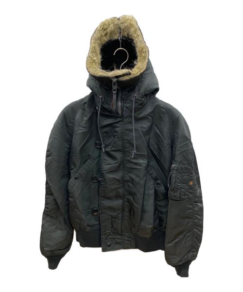ALPHA INDUSTRIES（アルファインダストリーズ）ALPHA INDUSTRIES (アルファインダストリーズ) フライングジャケット ブラック サイズ:Ｍの古着・服飾アイテム