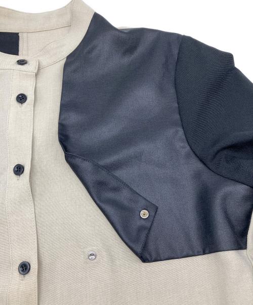 UNITED TOKYO（ユナイテッドトーキョー）UNITED TOKYO (ユナイテッドトーキョー) 長袖ワンピース ベージュ×ブラック サイズ:2の古着・服飾アイテム