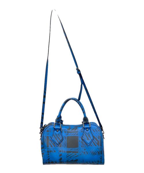 Vivienne Westwood ANGLOMANIA（ヴィヴィアンウエストウッドアングロマニア）Vivienne Westwood ANGLOMANIA (ヴィヴィアンウエストウッドアングロマニア) 2WAYバッグ ブルー×ブラックの古着・服飾アイテム