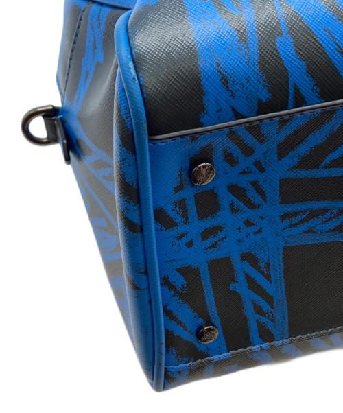 Vivienne Westwood ANGLOMANIA（ヴィヴィアンウエストウッドアングロマニア）Vivienne Westwood ANGLOMANIA (ヴィヴィアンウエストウッドアングロマニア) 2WAYバッグ ブルー×ブラックの古着・服飾アイテム