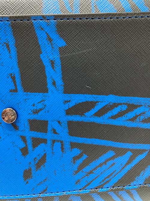 Vivienne Westwood ANGLOMANIA（ヴィヴィアンウエストウッドアングロマニア）Vivienne Westwood ANGLOMANIA (ヴィヴィアンウエストウッドアングロマニア) 2WAYバッグ ブルー×ブラックの古着・服飾アイテム