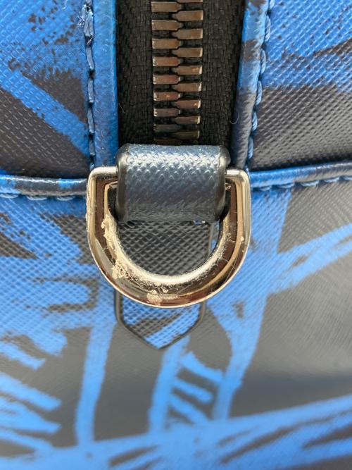 Vivienne Westwood ANGLOMANIA（ヴィヴィアンウエストウッドアングロマニア）Vivienne Westwood ANGLOMANIA (ヴィヴィアンウエストウッドアングロマニア) 2WAYバッグ ブルー×ブラックの古着・服飾アイテム