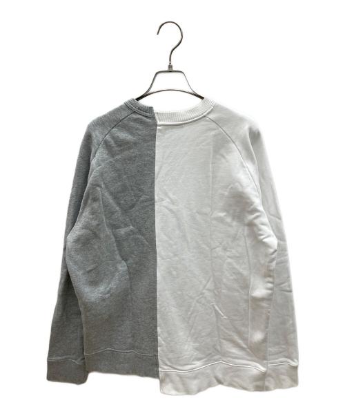 Onitsuka Tiger（オニツカタイガー）Onitsuka Tiger (オニツカタイガー) スウェット ホワイト×グレー サイズ:Sの古着・服飾アイテム