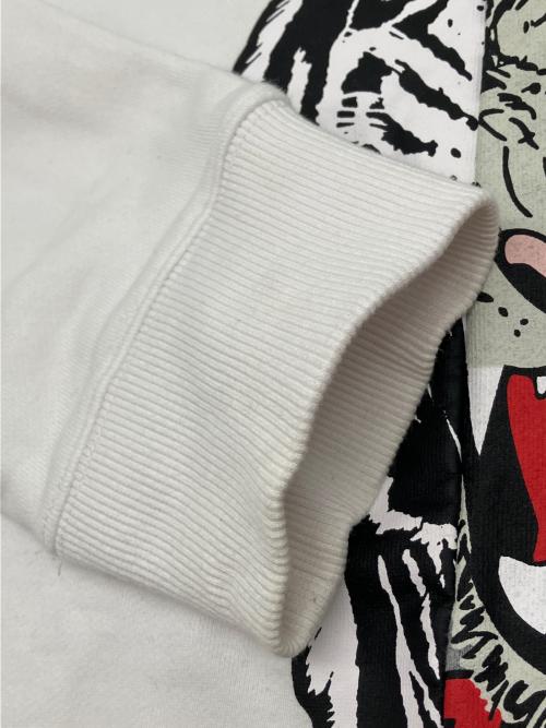 Onitsuka Tiger（オニツカタイガー）Onitsuka Tiger (オニツカタイガー) スウェット ホワイト×グレー サイズ:Sの古着・服飾アイテム