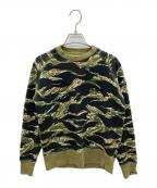 stussyステューシー）の古着「スウェット」｜グリーン×ブラック