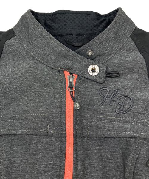 HARLEY-DAVIDSON（ハーレーダビッドソン）HARLEY-DAVIDSON (ハーレーダビッドソン) レーシングジャケット　Y2K グレー サイズ:Sの古着・服飾アイテム