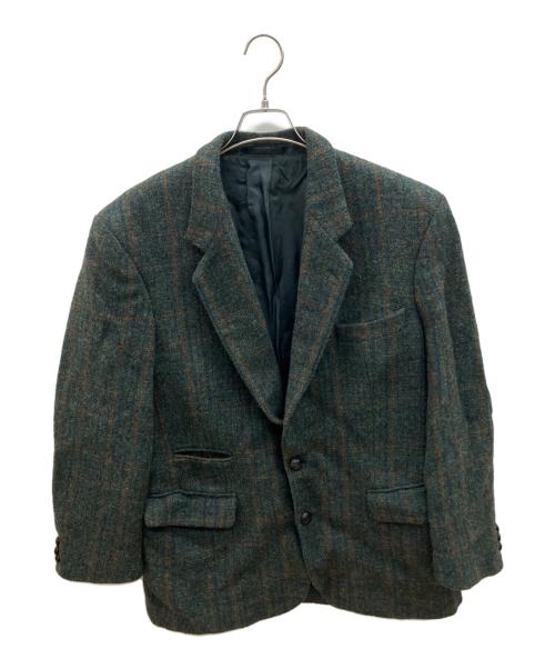 Harris Tweed（ハリスツイード）Harris Tweed (ハリスツイード) ウールテーラードジャケット グリーン サイズ:50の古着・服飾アイテム
