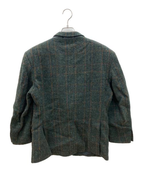 Harris Tweed（ハリスツイード）Harris Tweed (ハリスツイード) ウールテーラードジャケット グリーン サイズ:50の古着・服飾アイテム