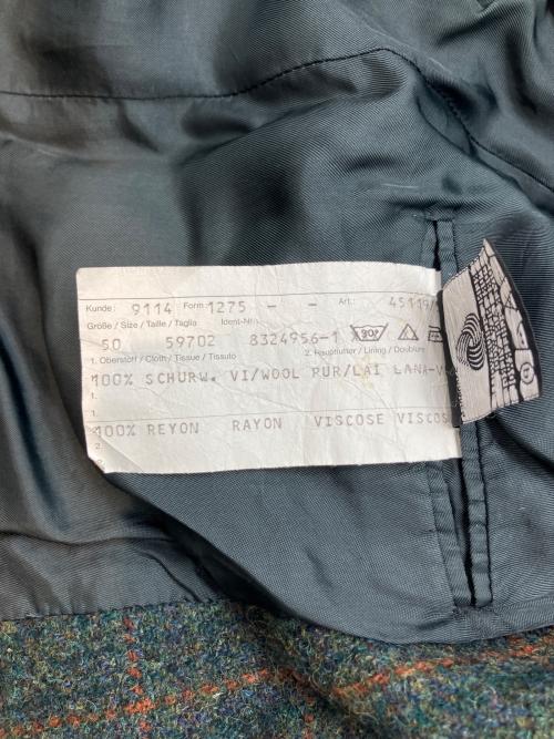 Harris Tweed（ハリスツイード）Harris Tweed (ハリスツイード) ウールテーラードジャケット グリーン サイズ:50の古着・服飾アイテム