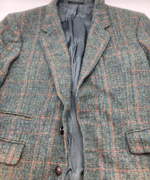 Harris Tweed（ハリスツイード）Harris Tweed (ハリスツイード) ウールテーラードジャケット グリーン サイズ:50の古着・服飾アイテム