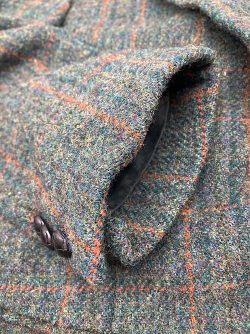 Harris Tweed（ハリスツイード）Harris Tweed (ハリスツイード) ウールテーラードジャケット グリーン サイズ:50の古着・服飾アイテム