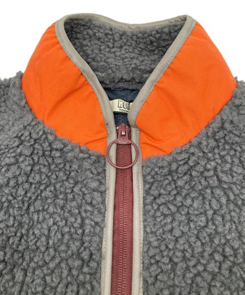 NON TOKYO（ノントーキョー）NON TOKYO (ノントーキョー) ボアジャケット グレー×オレンジ×イエロー サイズ:2 未使用品の古着・服飾アイテム