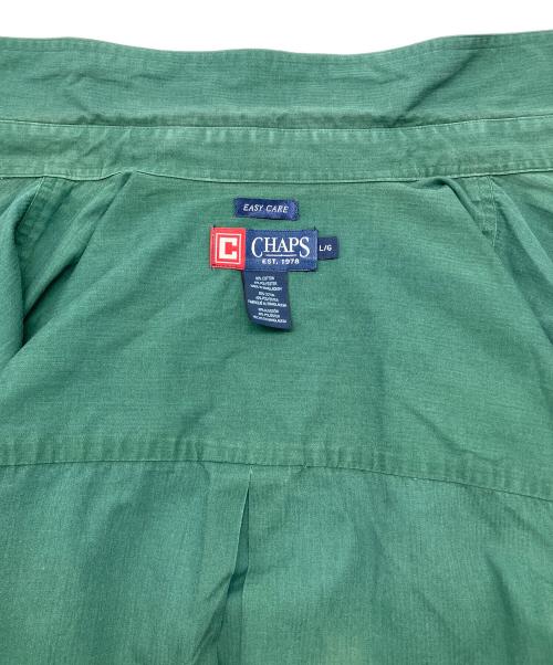 CHAPS（チャップス）CHAPS (チャップス) 90sボタンダウンシャツ　古着 グリーン サイズ:Lの古着・服飾アイテム