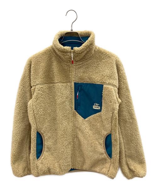 CHUMS（チャムス）CHUMS (チャムス) ボアジャケット ライトブルー×ベージュ サイズ:Ｍの古着・服飾アイテム