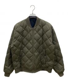 TAION（タイオン）の古着「キルティングダウンジャケット」｜カーキ