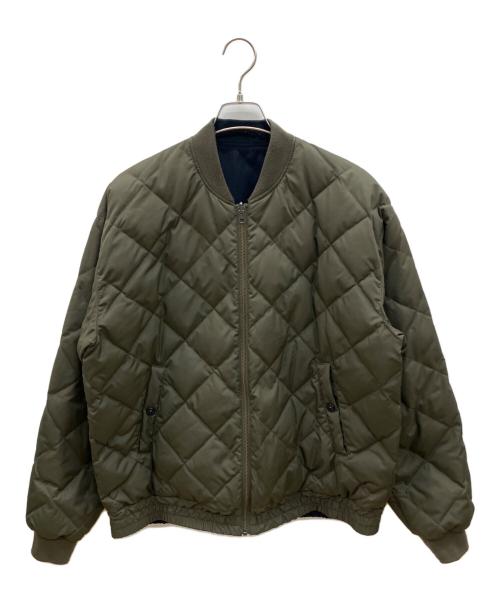 TAION（タイオン）TAION (タイオン) キルティングダウンジャケット カーキ サイズ:XLの古着・服飾アイテム