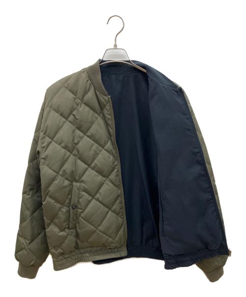 TAION（タイオン）TAION (タイオン) キルティングダウンジャケット カーキ サイズ:XLの古着・服飾アイテム