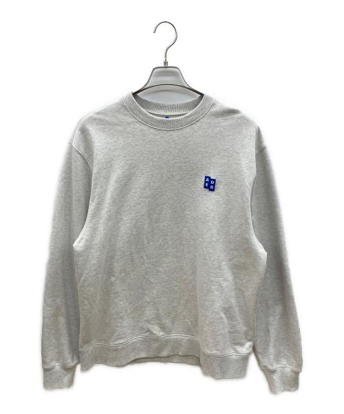 ADER error（アーダーエラー）ADER error (アーダーエラー) クルーネックスウェット ライトグレー サイズ:Ｍの古着・服飾アイテム