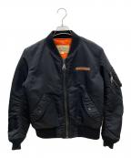 AVIREXアヴィレックス）の古着「COMMERCIAL MA-1フライトジャケット」｜ブラック