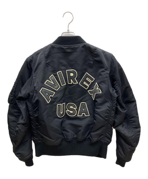 AVIREX（アヴィレックス）AVIREX (アヴィレックス) COMMERCIAL MA-1フライトジャケット ブラック サイズ:Ｍの古着・服飾アイテム