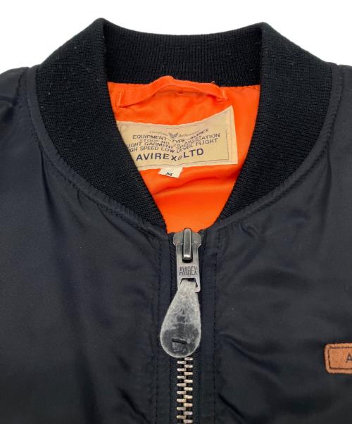AVIREX（アヴィレックス）AVIREX (アヴィレックス) COMMERCIAL MA-1フライトジャケット ブラック サイズ:Ｍの古着・服飾アイテム