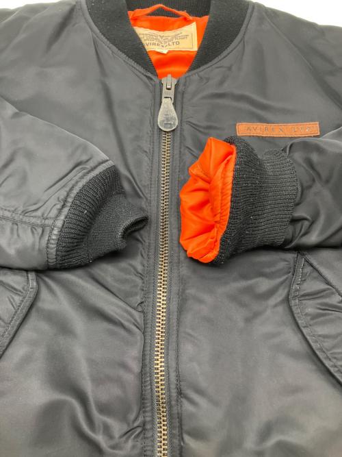 AVIREX（アヴィレックス）AVIREX (アヴィレックス) COMMERCIAL MA-1フライトジャケット ブラック サイズ:Ｍの古着・服飾アイテム