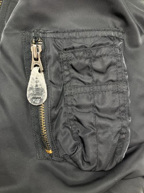 AVIREX（アヴィレックス）AVIREX (アヴィレックス) COMMERCIAL MA-1フライトジャケット ブラック サイズ:Ｍの古着・服飾アイテム