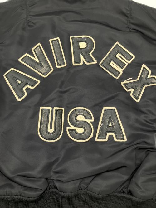 AVIREX（アヴィレックス）AVIREX (アヴィレックス) COMMERCIAL MA-1フライトジャケット ブラック サイズ:Ｍの古着・服飾アイテム