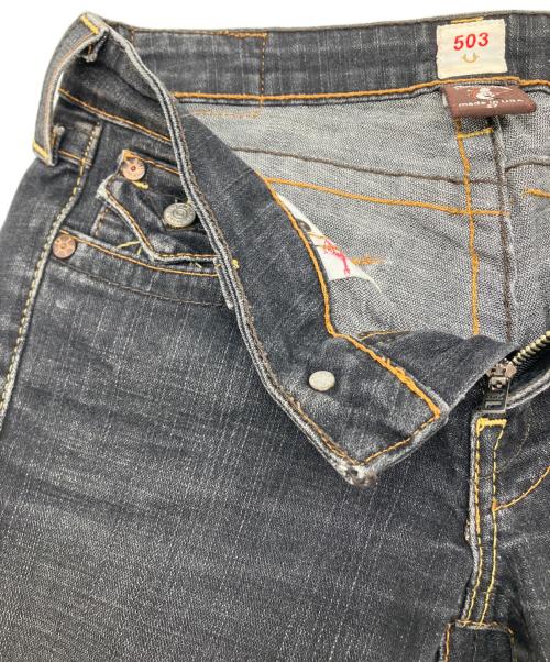 TRUE RELIGION（トゥルー レリジョン）TRUE RELIGION (トゥルー レリジョン) 00s 503デニムフレアパンツ 古着 Y2K インディゴ サイズ:27の古着・服飾アイテム
