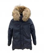 Pyrenexピレネックス）の古着「ファーダウンジャケット　BORDEAUX」｜ネイビー