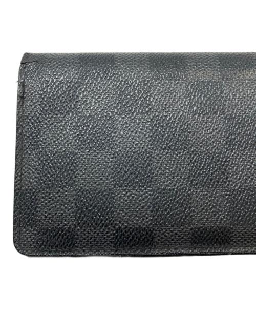 LOUIS VUITTON（ルイ ヴィトン）LOUIS VUITTON (ルイ ヴィトン) ダミエ・グラフィット ポルトフォイユ・ブラザ ブラックの古着・服飾アイテム