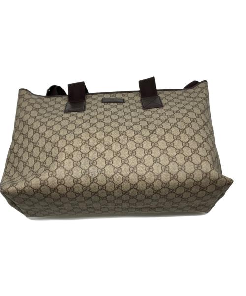 GUCCI（グッチ）GUCCI (グッチ) 	GGスプリーム ベージュ×ブラウンの古着・服飾アイテム