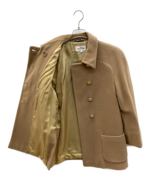VALENTINO MISS V（ヴァレンティノ ミスV）VALENTINO MISS V (ヴァレンティノ ミスV) ウールダブルコート キャメル サイズ:46の古着・服飾アイテム