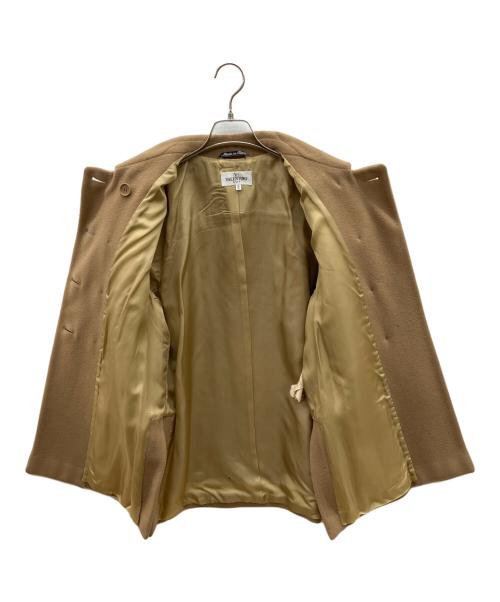 VALENTINO MISS V（ヴァレンティノ ミスV）VALENTINO MISS V (ヴァレンティノ ミスV) ウールダブルコート キャメル サイズ:46の古着・服飾アイテム