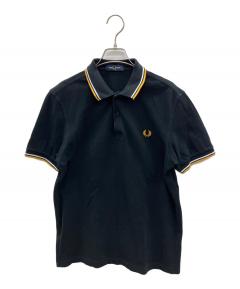 FRED PERRY 濃緑 ポロシャツ Mサイズ フレッドペリー FRED PERRY ポロシャツ ツイン ティップド フレッド