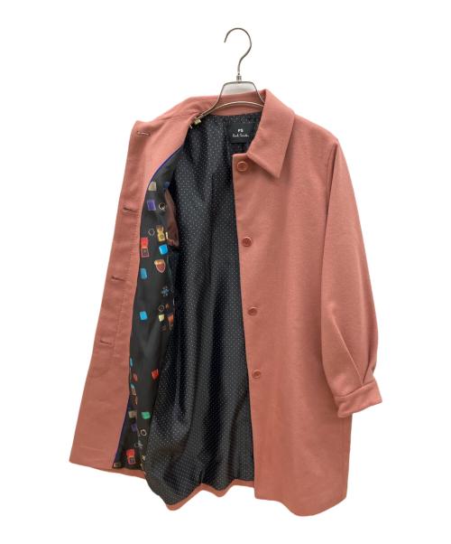 PAUL SMITH（ポールスミス）PAUL SMITH (ポールスミス) ウールステンカラーコート　カシミヤ混 ピンク サイズ:40の古着・服飾アイテム
