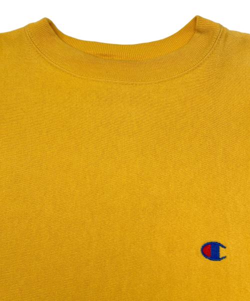 Champion REVERSE WEAVE（チャンピオン リバース ウィーブ）Champion REVERSE WEAVE (チャンピオン リバース ウィーブ) 90sクルーネックスウェット 刺繍タグ 古着 イエロー サイズ:Ｍの古着・服飾アイテム